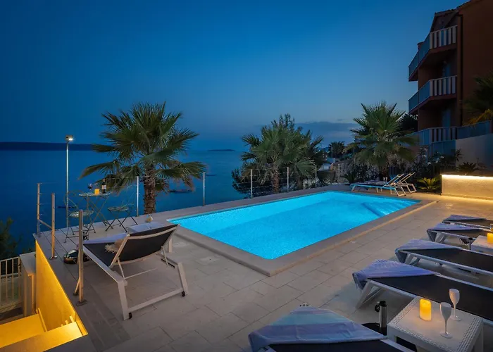 Beachfront Leonardo With Pool Villa Trogir